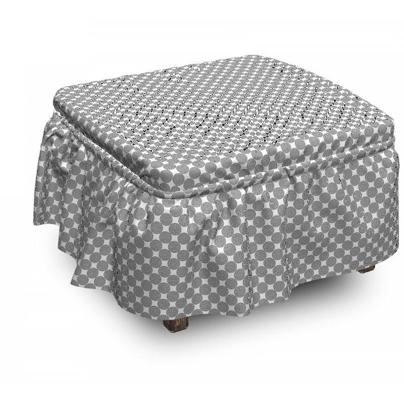 Box Cushion Ottoman Slipcover