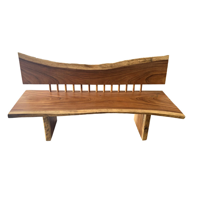 Brinnlee Solid Wood Bench, 38.2" H x 60" W x 24.4" D