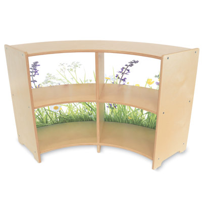 4 Compartment Solid Wood Shelving Unit