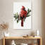 Brampt cardinal avec neige I-108412406