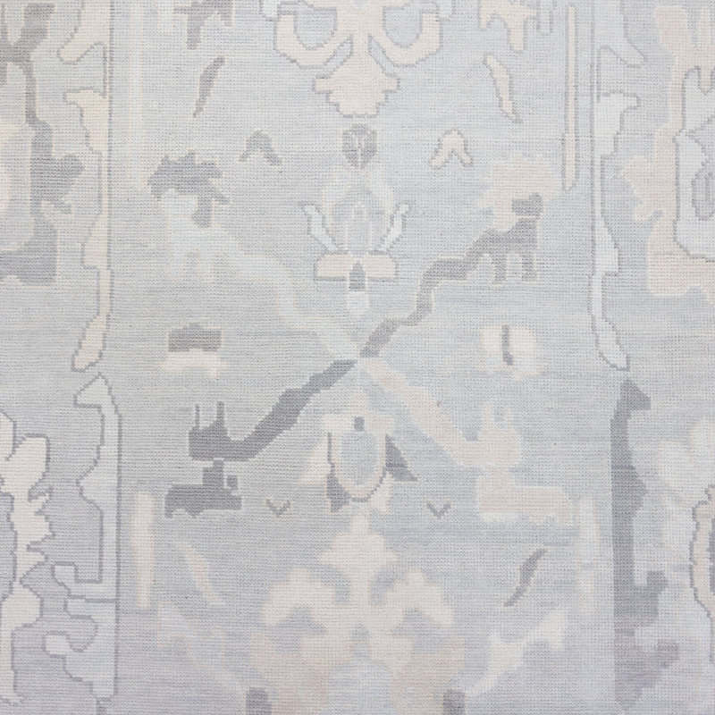 Bea Hand Knotted Wool Abstract Area Rug, Rectangle 9' x 12'