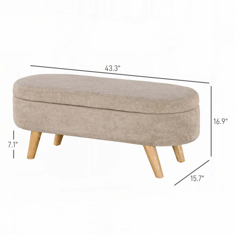 Banc en molleton 43,3 po