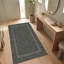 Tapis Ridge2 moderne à motif mosaïque mouchetée abstraite verte, grise et blanche, lavable à la machine, antidérapant, à poils courts, pour l'intérieur et l'extérieur, adapté aux animaux domestiques, idéal pour le salon, la chambre, la salle à manger, l'entrée, le couloir ou le bureau.-1795055710