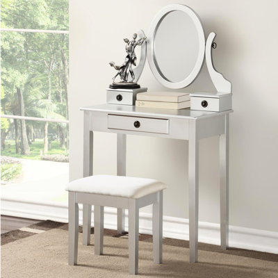 Coiffeuse et tabouret Holcomb