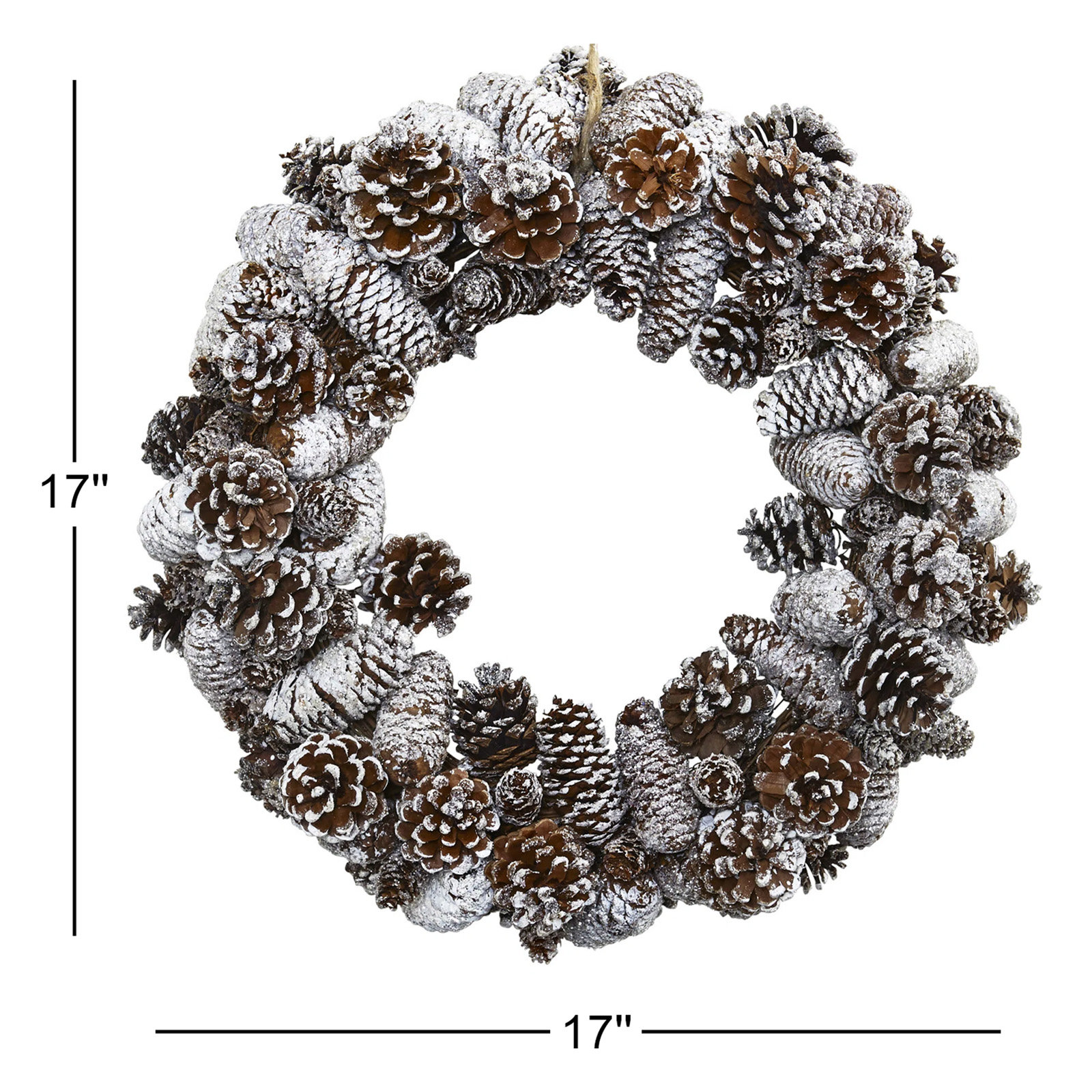 17'' Faux Pinecone Wreath