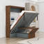 Lit escamotable en bois avec bureau-301931588