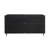 4 Glass Doors Accent Cabinet: Black Lacquered Wooden Storage For Entryway, Living Room Cabinet Lacquered: Various Rooms. , Vintage Look, Adjustable Shelves-583027813