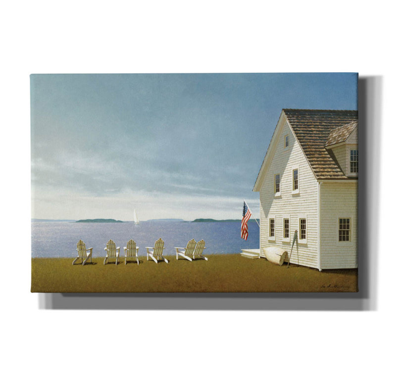 «Summer Retreat» par Zhen-Huan Lu, art mural sur toile, H 12 po x l 18 po x P 0,75 po