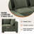 116" Sleeper Sofa with Ottoman for Living Room-1596062370