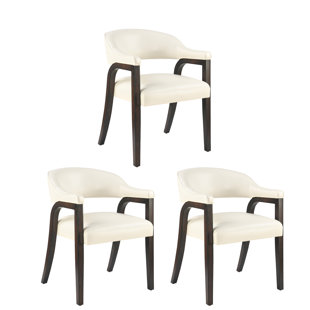Color R-Shaped Arm Barrel Dining Chair (Set of 3) (Set of 3)
