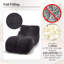 Canapé avec fauteuil à billes avec éponge de qualité supérieure pour chambre à coucher, salon et balcon-1247931608
