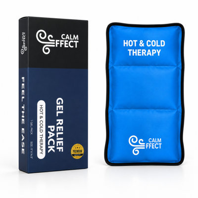 Sac de glace réutilisable pour la thérapie par le froid et le chaud, compresse froide et chaude flexible, va au micro-ondes et au congélateur, sac de glace résistant aux fuites pour le dos, les épaules, les genoux, le cou et les muscles - paquet de 2