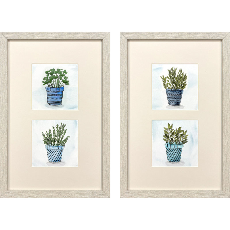 Art encadré «Pot of Herbs»
