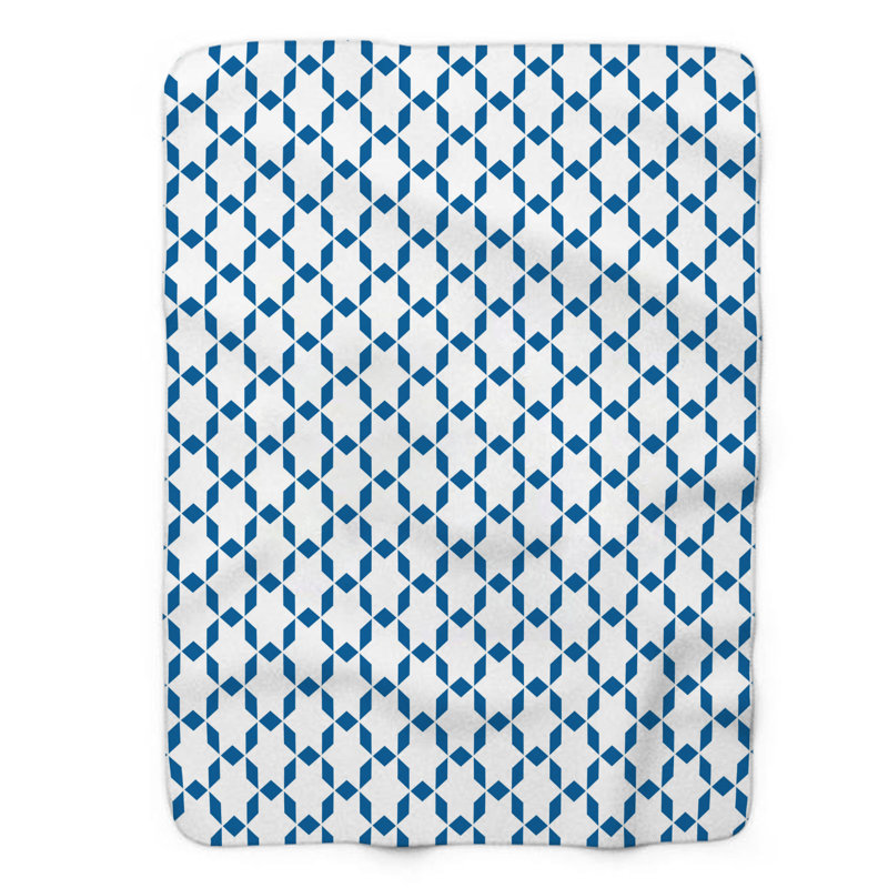 Geo Geo - couverture sherpa de qualité supérieure 1 pièce, Grand lit