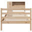 Bookcase Bed Without Mattress Solid Wood Pine-1976321158-1976321157