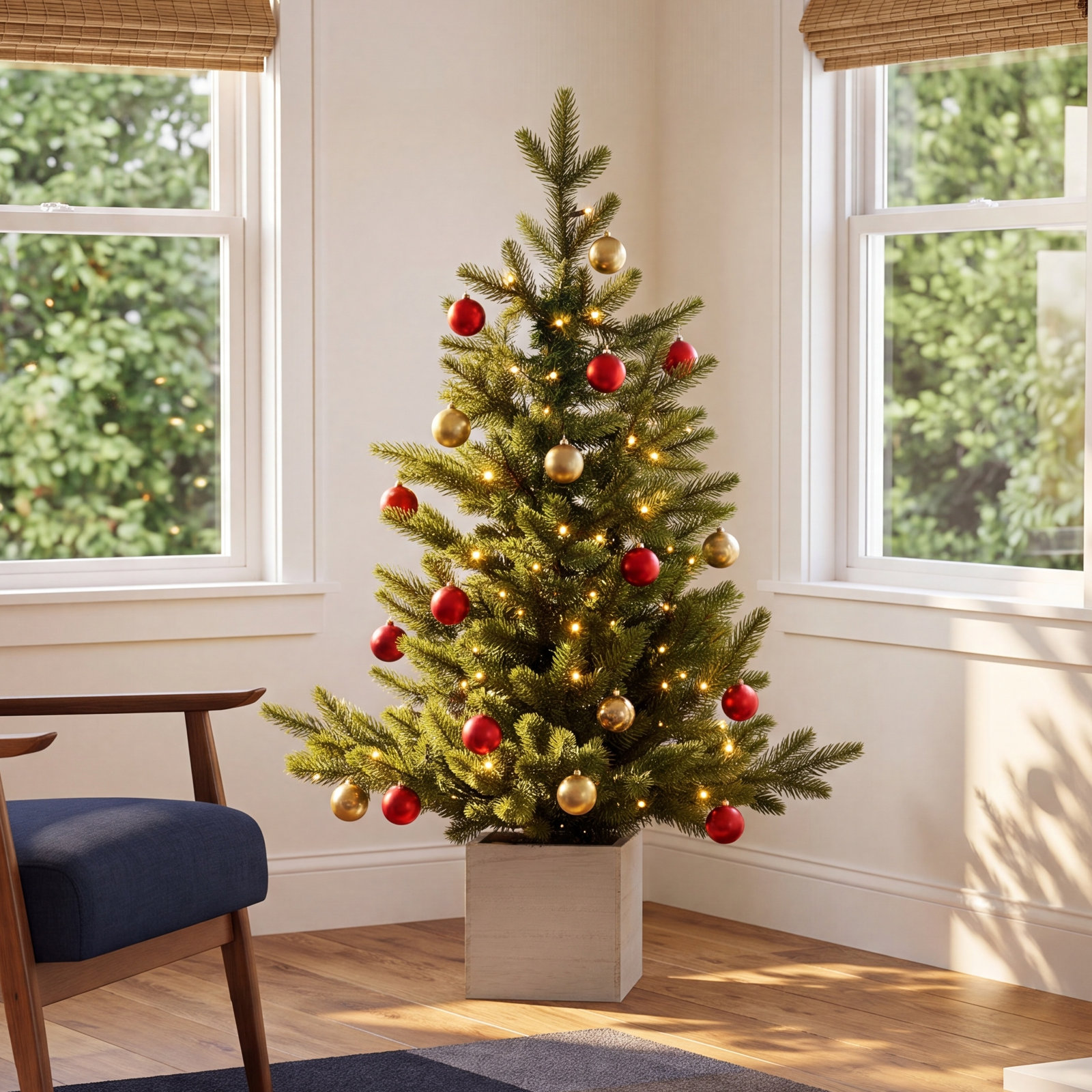 30' Lighted Artificial Christmas Tree