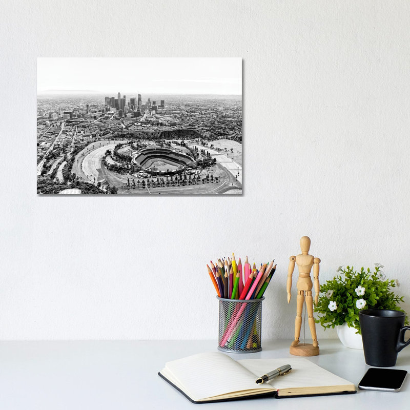 Black California Series - L.A Cityscape - Wrapped Canvas Print, 20.32 cm H x 30.48 cm W