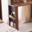 Solid Wood Expandable Storage Cabinet Makeup Table