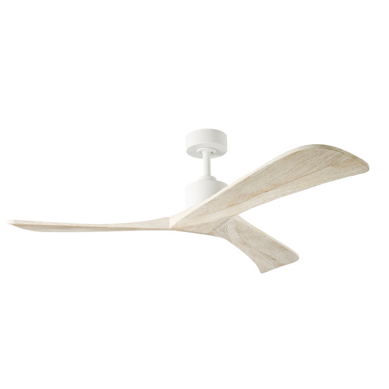 Forester Smart Ceiling Fan, 52", White with Rustic White Blades