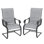 Fauteuil de jardin Atrayu avec structure en fer et PVC respirante, en tissu et en tissu, idéal pour la terrasse ou le patio.