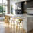Begic Metal Swivel Stool-1172942718-1172942719