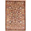 Tapis en laine et coton brun noué à la main Original