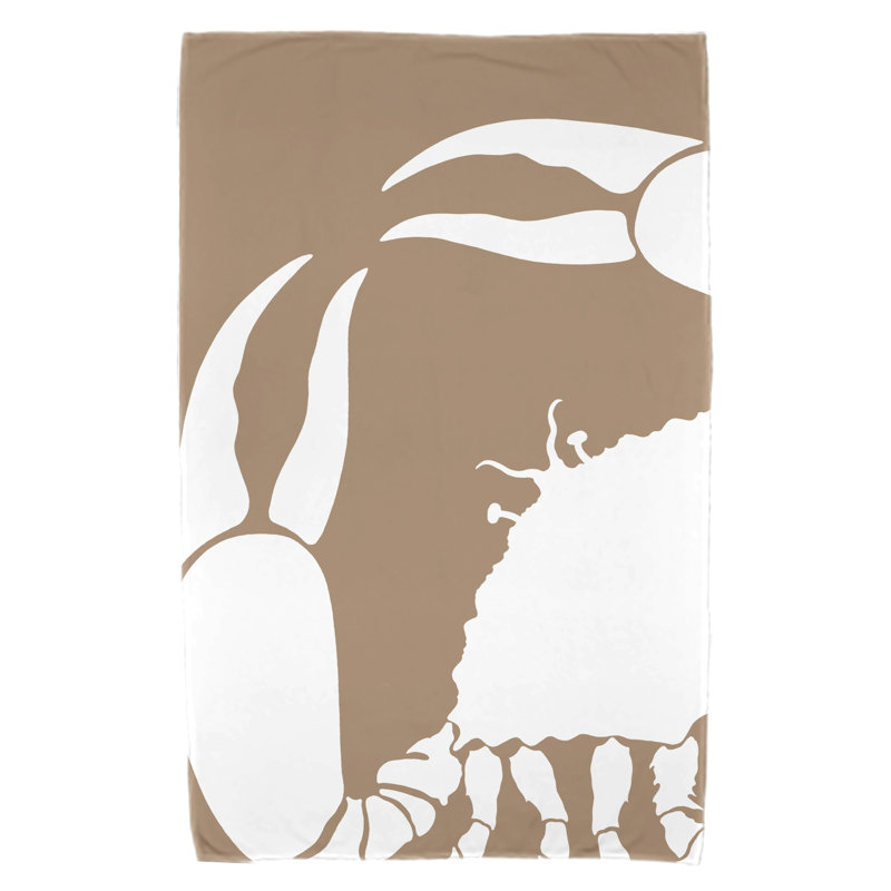 Serviette de plage Shirley Mills, Brun