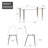 Kelsye 7-Piece Rectangle Clear Dining Set-1375220719-1375220718