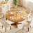 Round Dining Table for 4-6 People, 47" Wood Kitchen Table with Sturdy Pedestal Base, Farmhouse Dinner Tables for Dining Room, Kitchen, Living Room, Brown-799412677