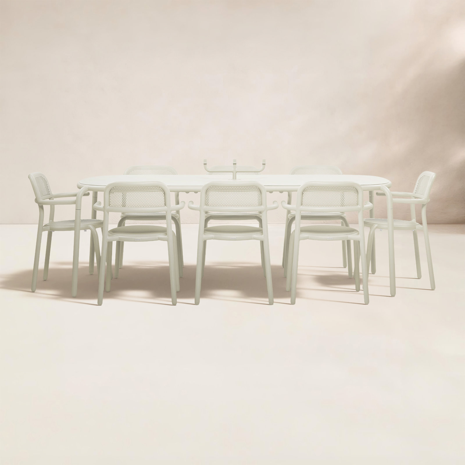 Toní 87" Patio Dining Set, Desert