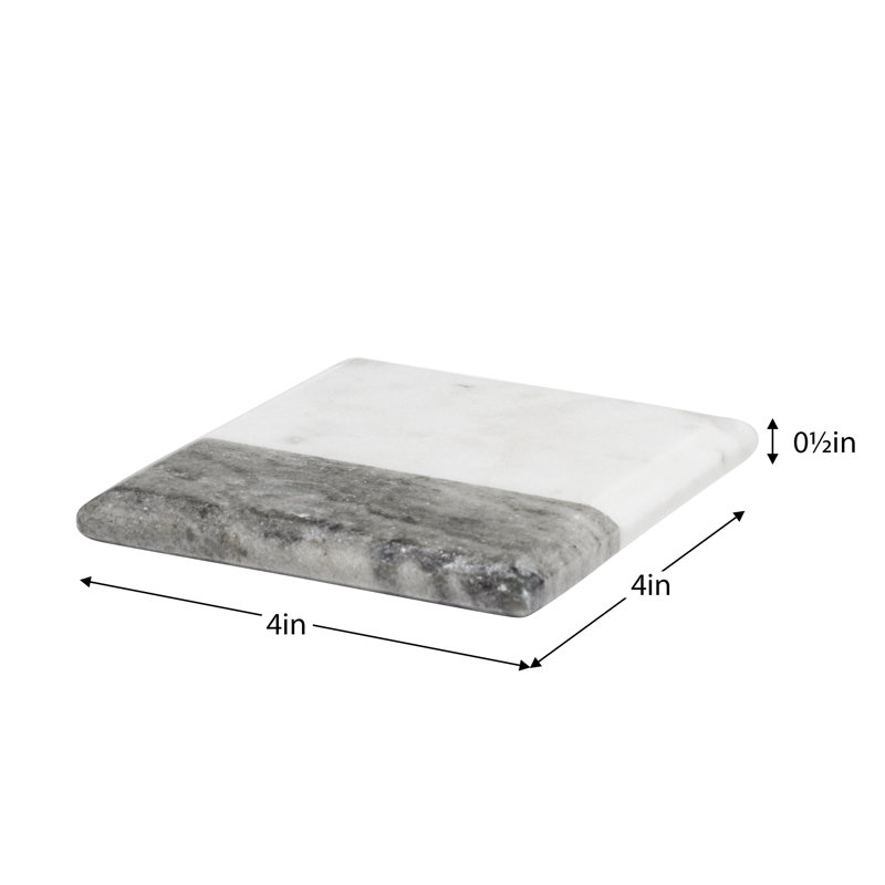 Two-Tone Marble Coasters