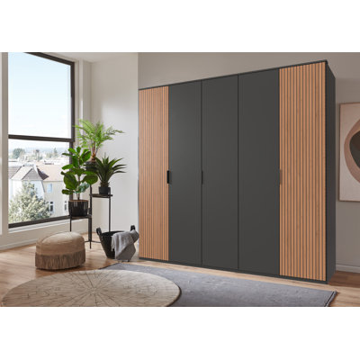 Nakishia 5 Door Manufactured Wood Wardrobe