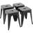 18 Inch Industrial Metal Counter Stools, Stackable Classroom Stools, Backless Metal Dining Chairs For Indoor Outdoor, Kitchen Bar Stools (Set of 4)-109540400-119786660
