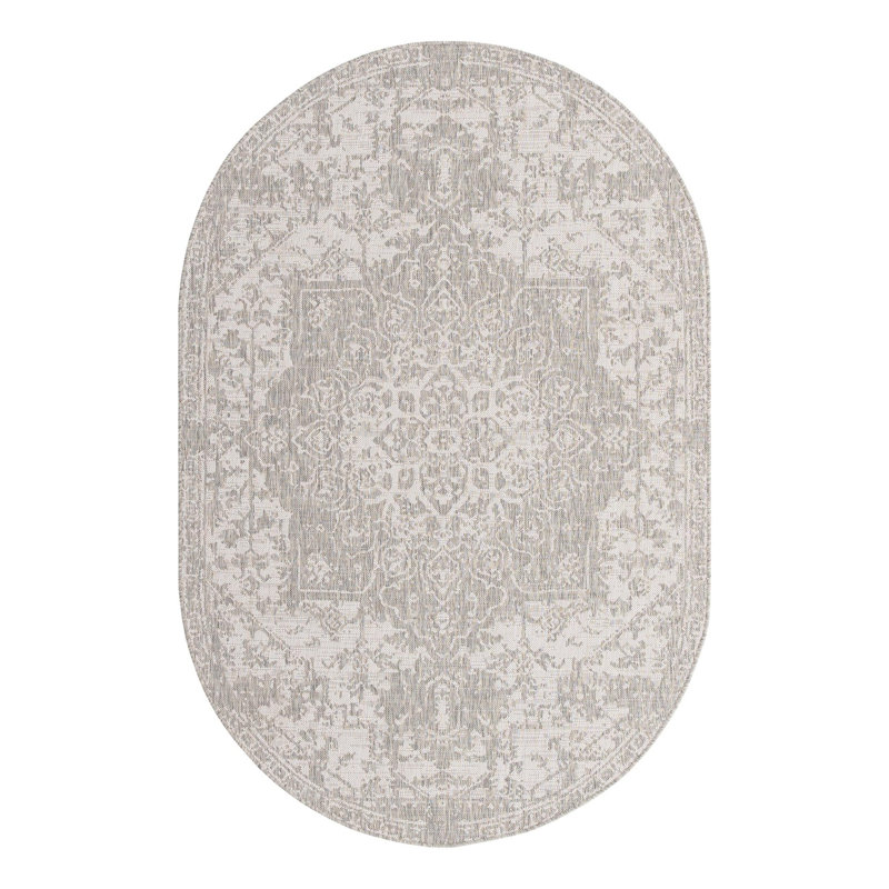 Jill Zarin Dubai Indoor/Outdoor Rug, Oval 5'3" x 8'