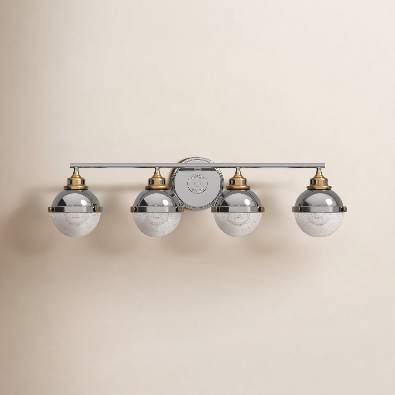 Kyoto 4 Light Seeded Dimmable Vanity Light