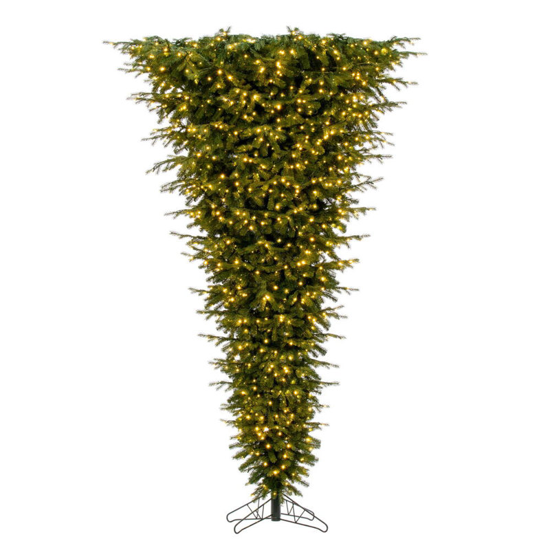 Artificial Pine Christmas Tree with Lights, 9'
