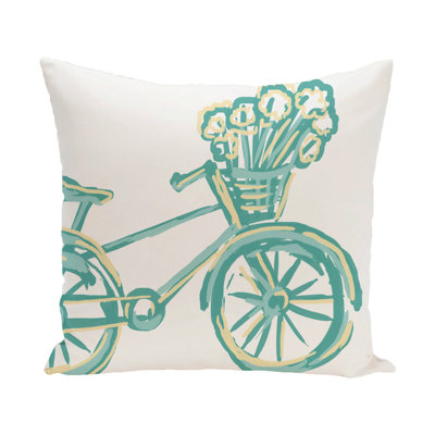 Bicicleta Outdoor Pillow Cover & Insert