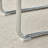 Lenorris 63'' L Imitation Marble Cross Leg Frame Silver Metal Base Dining Table Set-1636777546