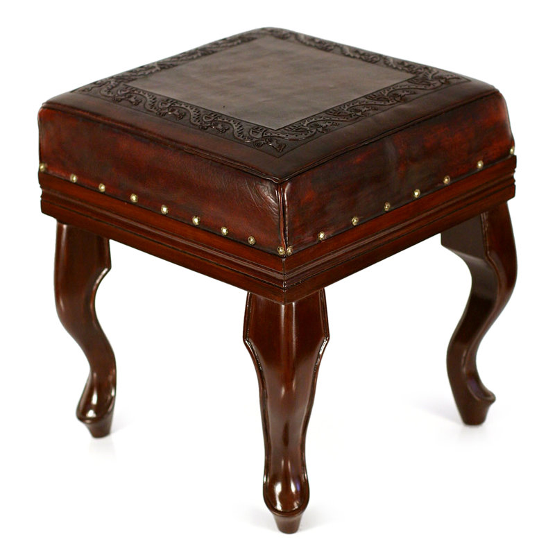Leather Ottoman