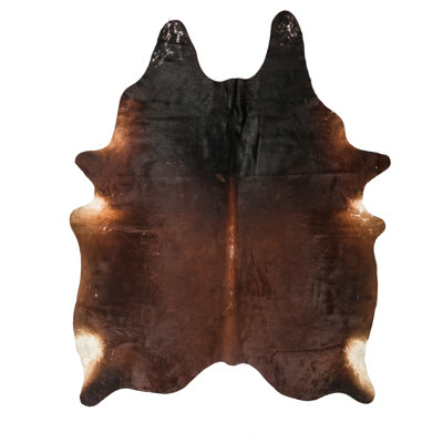 Myrtletown Animal Print Cowhide Flatweave 2cm X 1.75cm Area Rug