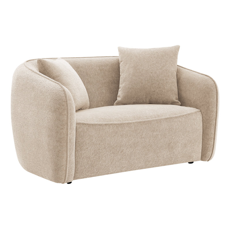 Causeuse avec 2 coussins Keith, Beige