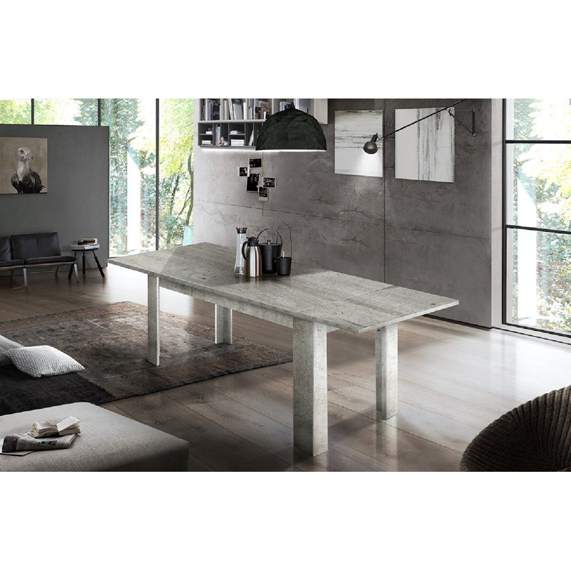 Goncalvo Dining Table, H75 x 160L x 90W, Cement
