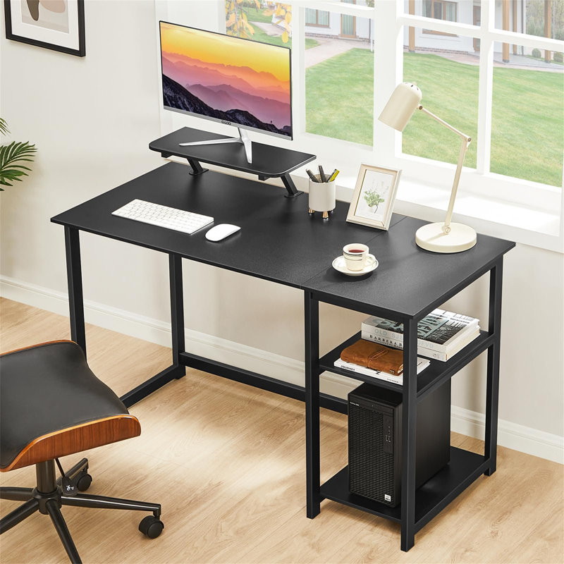 Antinarelli Metal Base Computer Table, Black