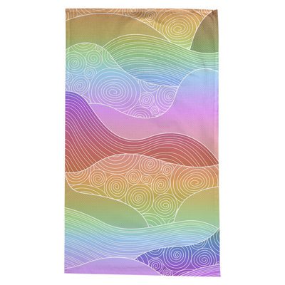 Leffel Hand Drawn Waves Tablecloth