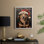 «Christmas Holiday Art», série 2-XXXIX, reproduction encadrée - bois massif