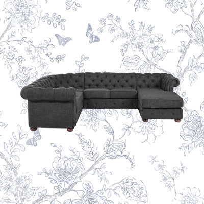 Huskins Upholstered U-Shaped Sectional Right Hand Facing