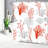 Coral Pattern Shower Curtain 72x72 in Red Loft Bath Accent