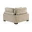 Canapé modulaire brun contemporain 6 pièces avec repose-pieds et coussins moelleux rembourrés en bois massif