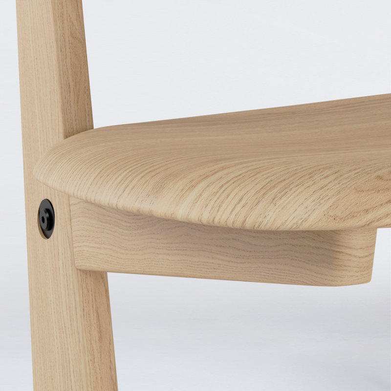 KufenKarl Outdoor Lounge Chair, Oak Nature