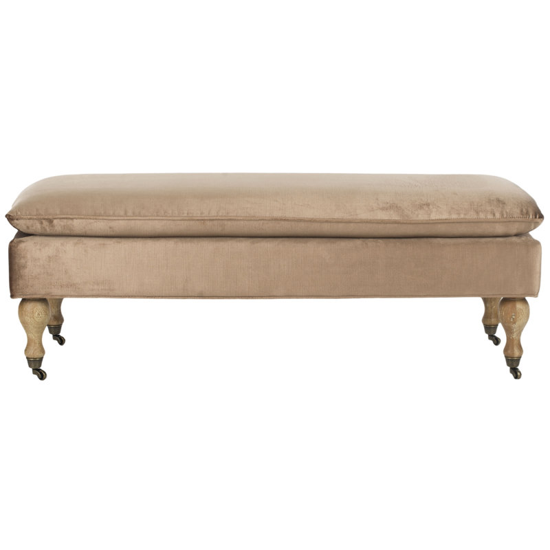 Banc rembourré Hampton, Vison brun